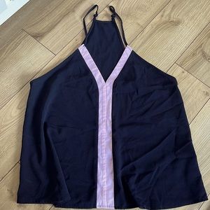 Black and pink blouse - tank racer back style. shein new without tags - Size L